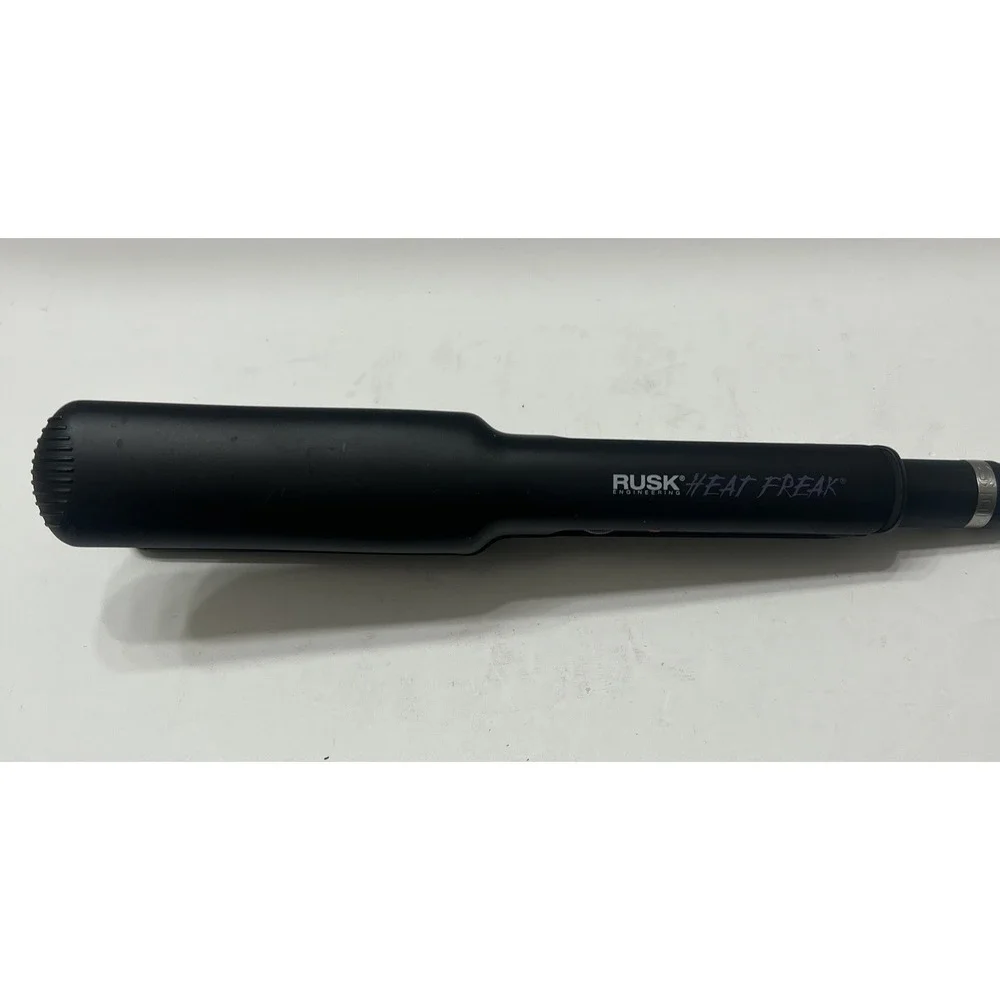 Rusk Engineering Heat Freak Ceramic Tourmaline Flat Iron Hair Straightener Black